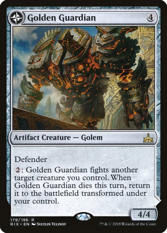 Golden Guardian (Rivals of Ixalan) - Magic: The Gathering in TCG Land
