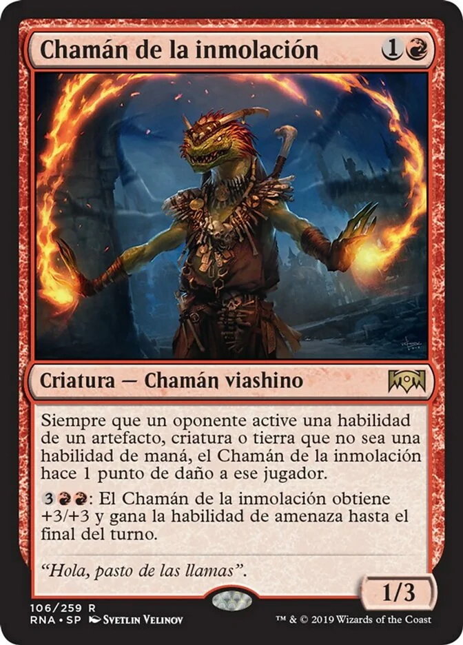 Chamán de la inmolación (Ravnica Allegiance) - Magic: The Gathering in TCG Land