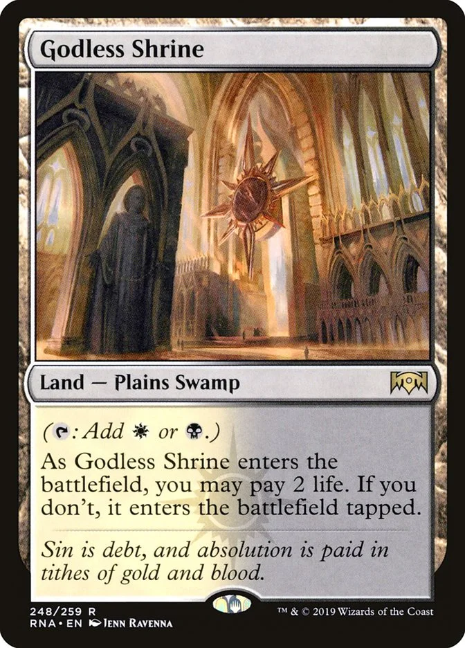 Godless Shrine (Ravnica Allegiance) - Magic: The Gathering in TCG Land