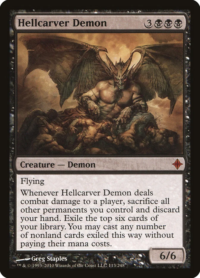 Hellcarver Demon (Rise of the Eldrazi) - Magic: The Gathering in TCG Land