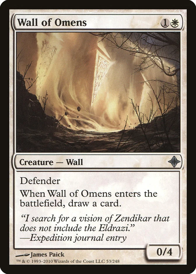 Wall of Omens (Rise of the Eldrazi) - Magic: The Gathering in TCG Land