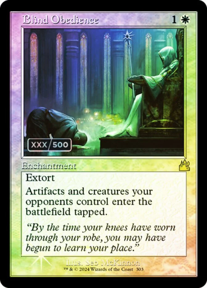 Blind Obedience (Ravnica Remastered) - Magic: The Gathering in TCG Land
