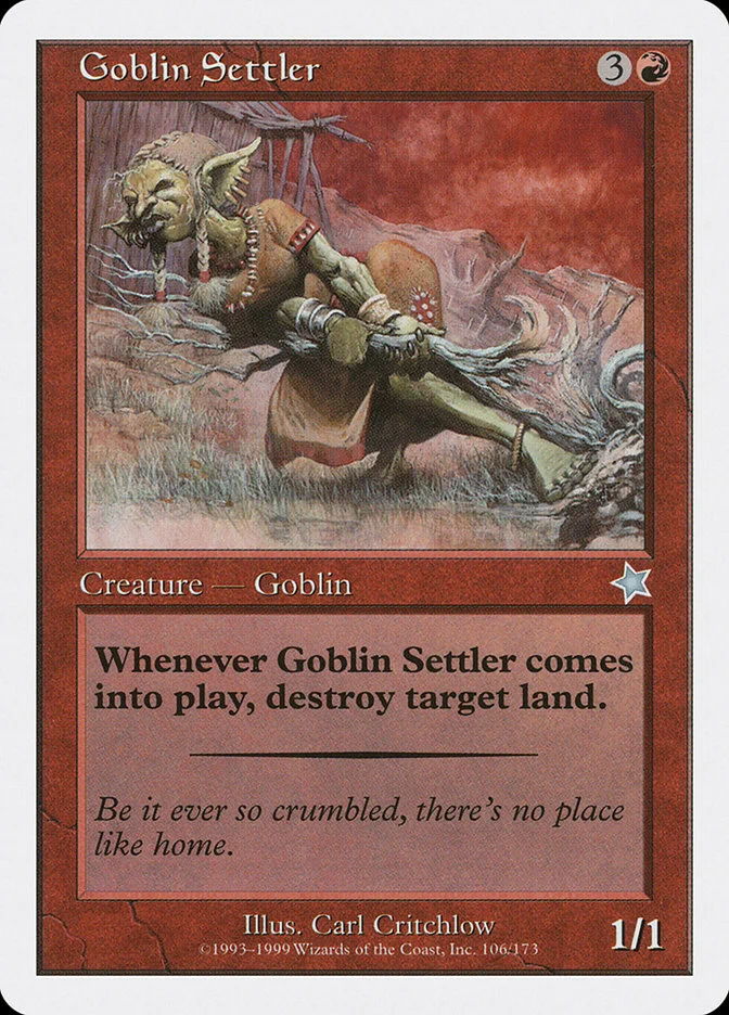 Goblin Settler (Starter 1999) - Magic: The Gathering in TCG Land México