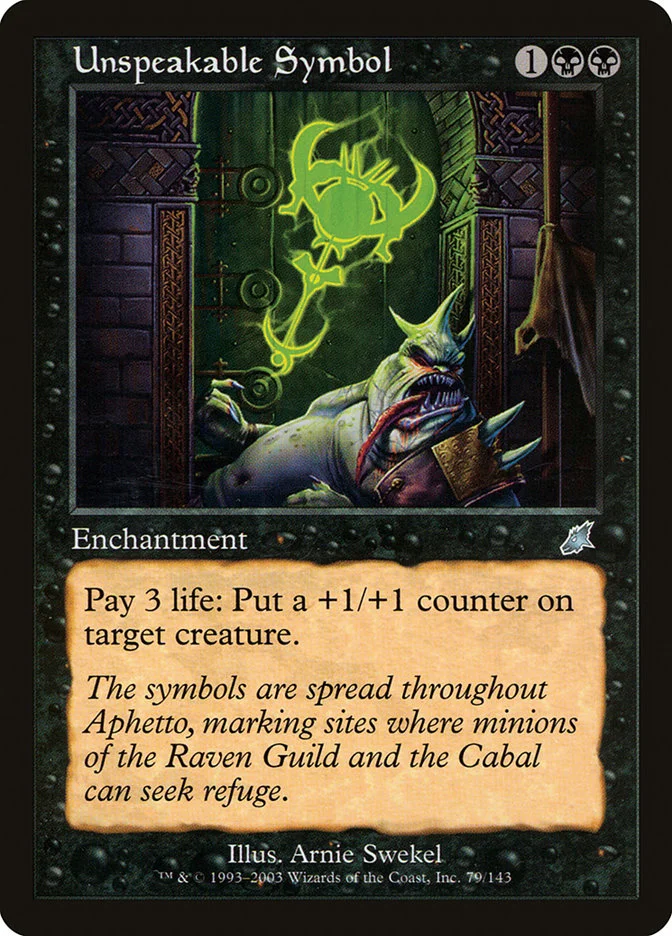 Unspeakable Symbol (Scourge) - Magic: The Gathering in TCG Land