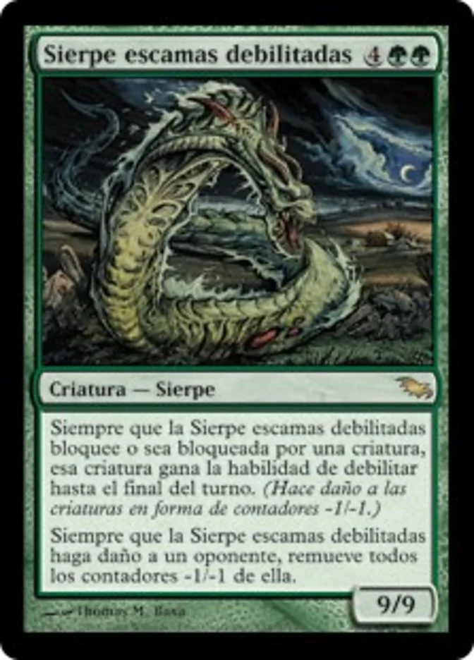 Sierpe escamas debilitadas (Shadowmoor) - Magic: The Gathering in TCG Land