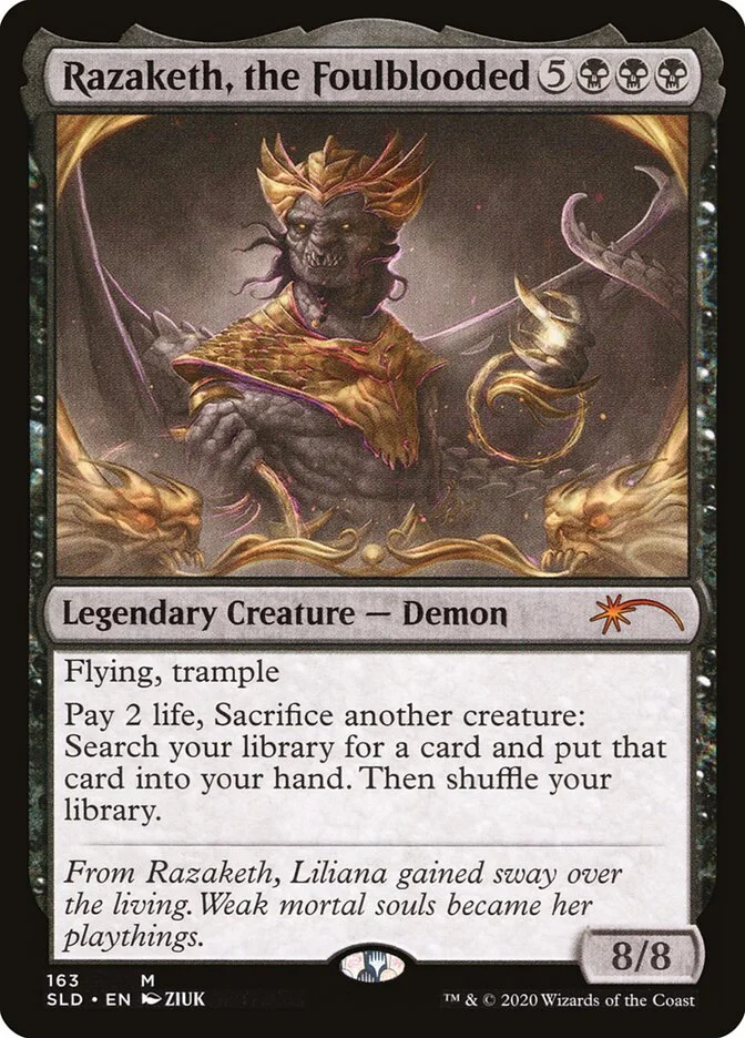 Razaketh, the Foulblooded (Secret Lair Drop) - Magic: The Gathering in TCG Land