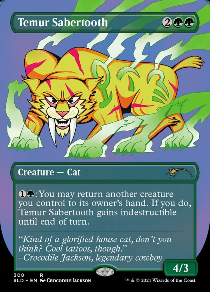 Temur Sabertooth (Secret Lair Drop) - Magic: The Gathering in TCG Land
