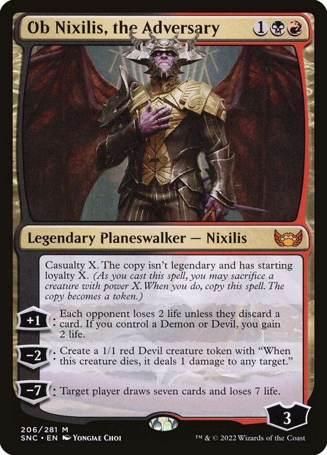 Ob Nixilis, the Adversary (Streets of New Capenna) - Magic: The Gathering in TCG Land