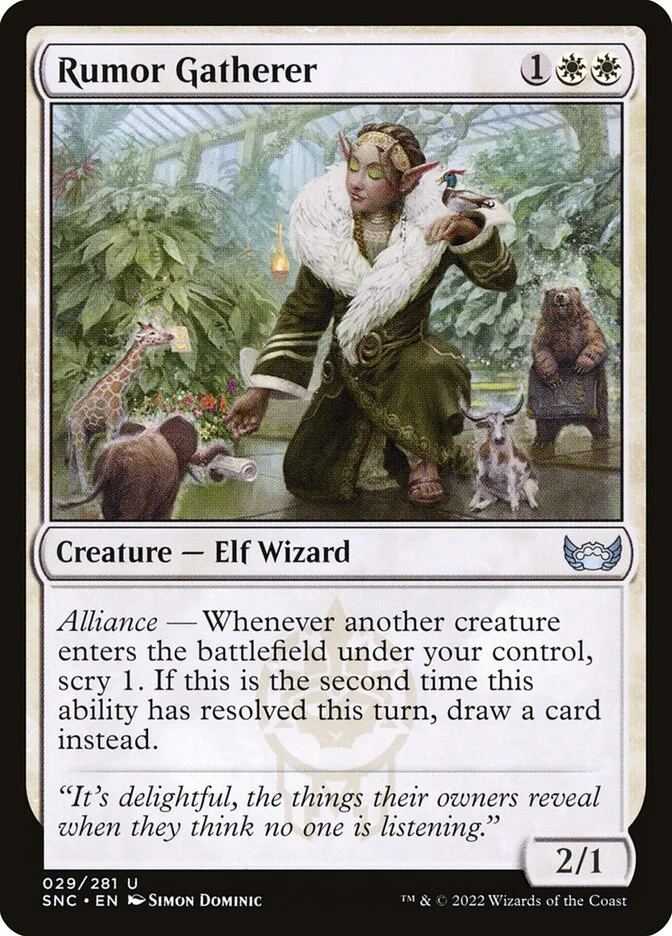 Rumor Gatherer (Streets of New Capenna) - Magic: The Gathering in TCG Land