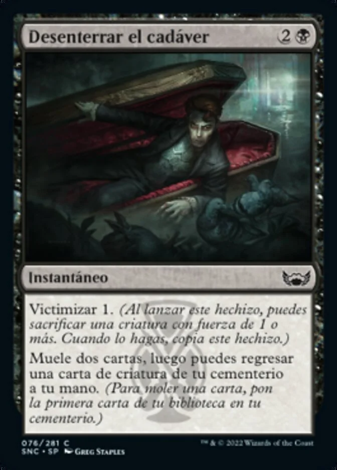 Desenterrar el cadáver (Streets of New Capenna) - Magic: The Gathering in TCG Land