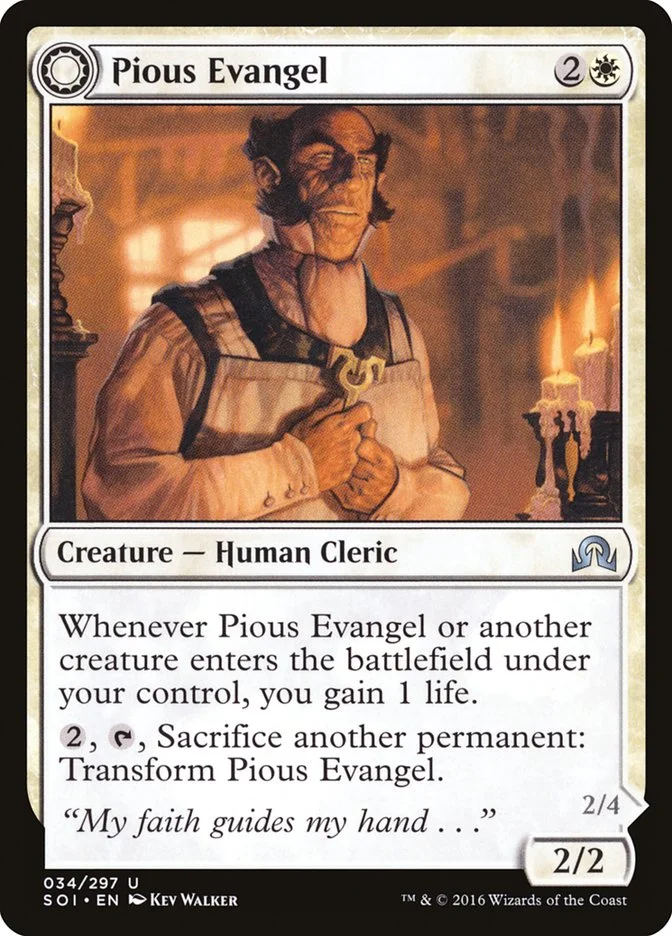 Pious Evangel (Shadows over Innistrad) - Magic: The Gathering in TCG Land