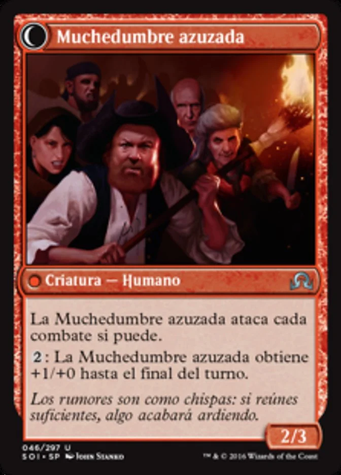 Muchedumbre azuzada (Shadows over Innistrad) - Magic: The Gathering in TCG Land