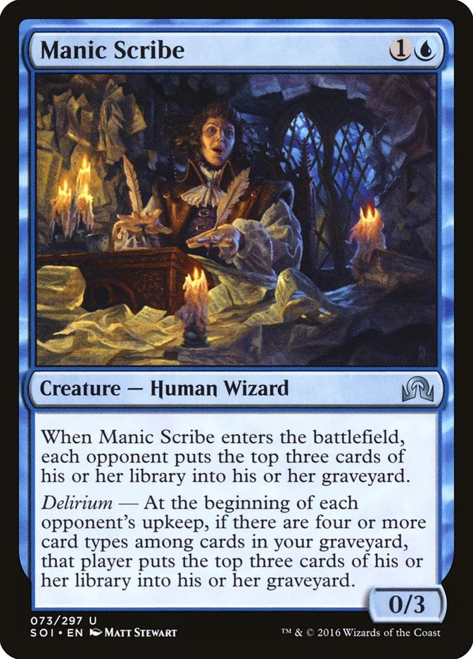 Manic Scribe (Shadows over Innistrad) - Magic: The Gathering in TCG Land