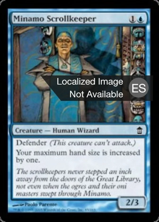 Cuida pergaminos de Minamo (Saviors of Kamigawa) - Magic: The Gathering in TCG Land