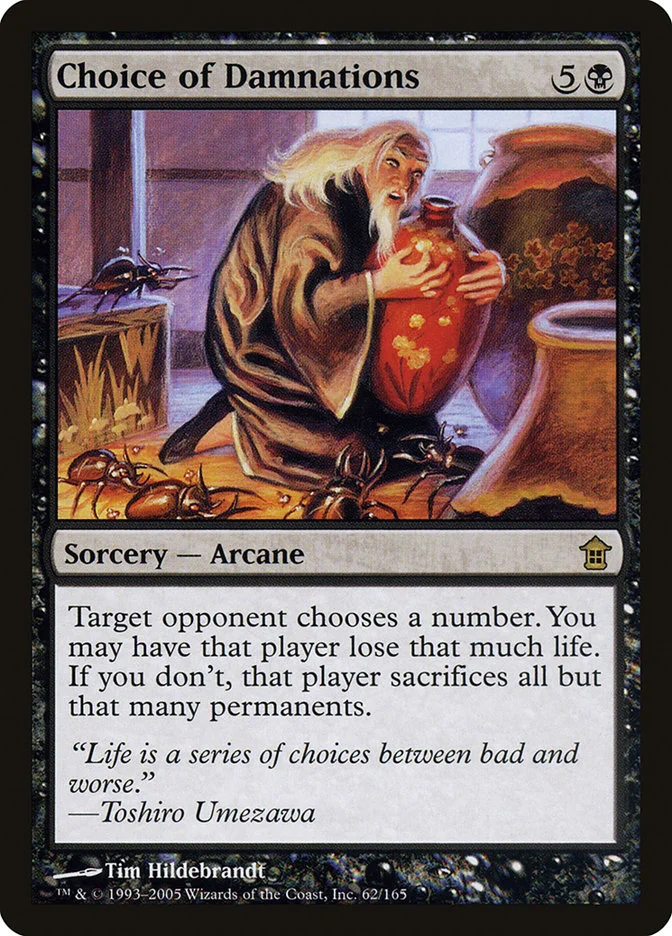 Choice of Damnations (Saviors of Kamigawa) - Magic: The Gathering in TCG Land