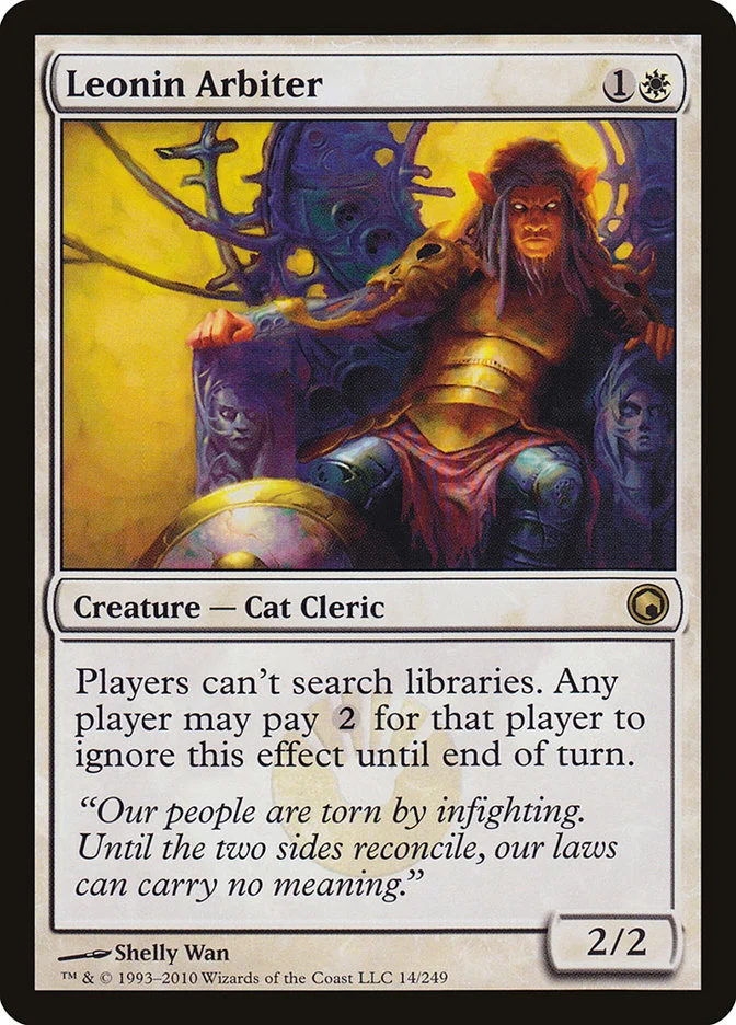 Leonin Arbiter (Scars of Mirrodin) - Magic: The Gathering in TCG Land