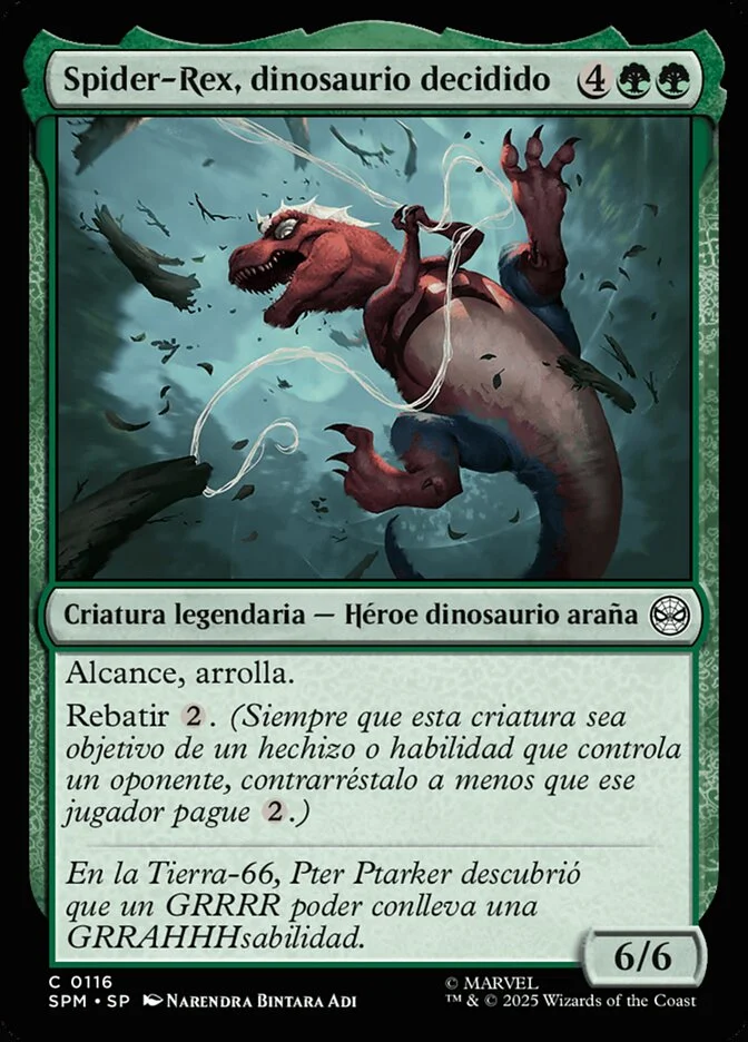 Spider-Rex, dinosaurio decidido (Marvel's Spider-Man) - Magic: The Gathering in TCG Land México