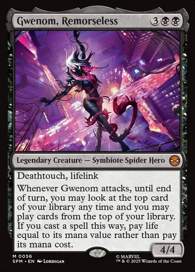 Gwenom, Remorseless (Marvel's Spider-Man) - Magic: The Gathering in TCG Land México