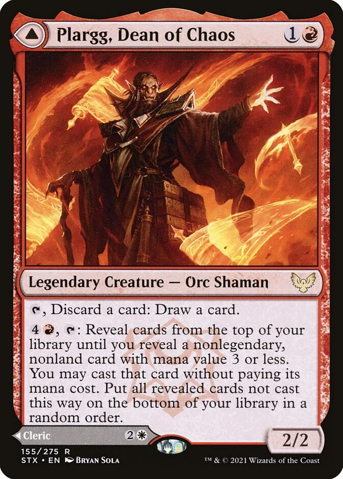 Plargg, Dean of Chaos (Strixhaven: School of Mages) - Magic: The Gathering in TCG Land