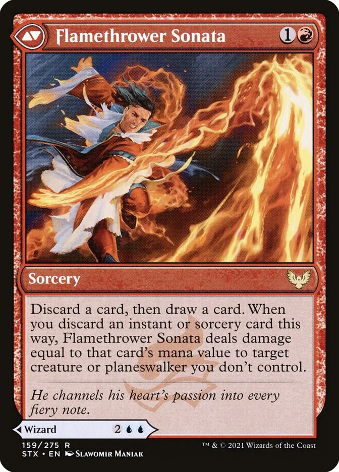 Flamethrower Sonata (Strixhaven: School of Mages) - Magic: The Gathering in TCG Land