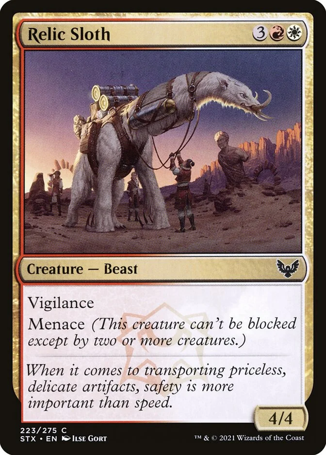 Relic Sloth (Strixhaven: School of Mages) - Magic: The Gathering in TCG Land
