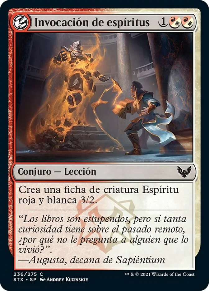 Invocación de espíritus (Strixhaven: School of Mages) - Magic: The Gathering in TCG Land