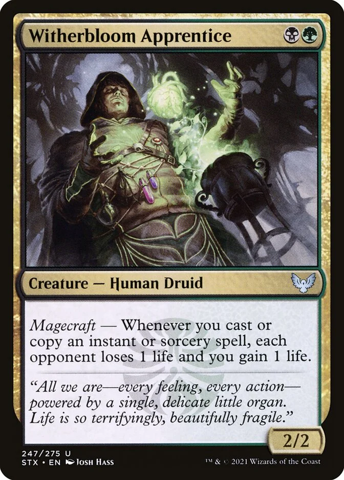 Witherbloom Apprentice (Strixhaven: School of Mages) - Magic: The Gathering in TCG Land