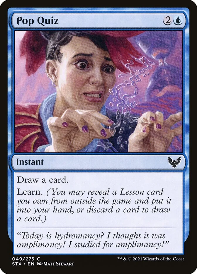 Pop Quiz (Strixhaven: School of Mages) - Magic: The Gathering in TCG Land México