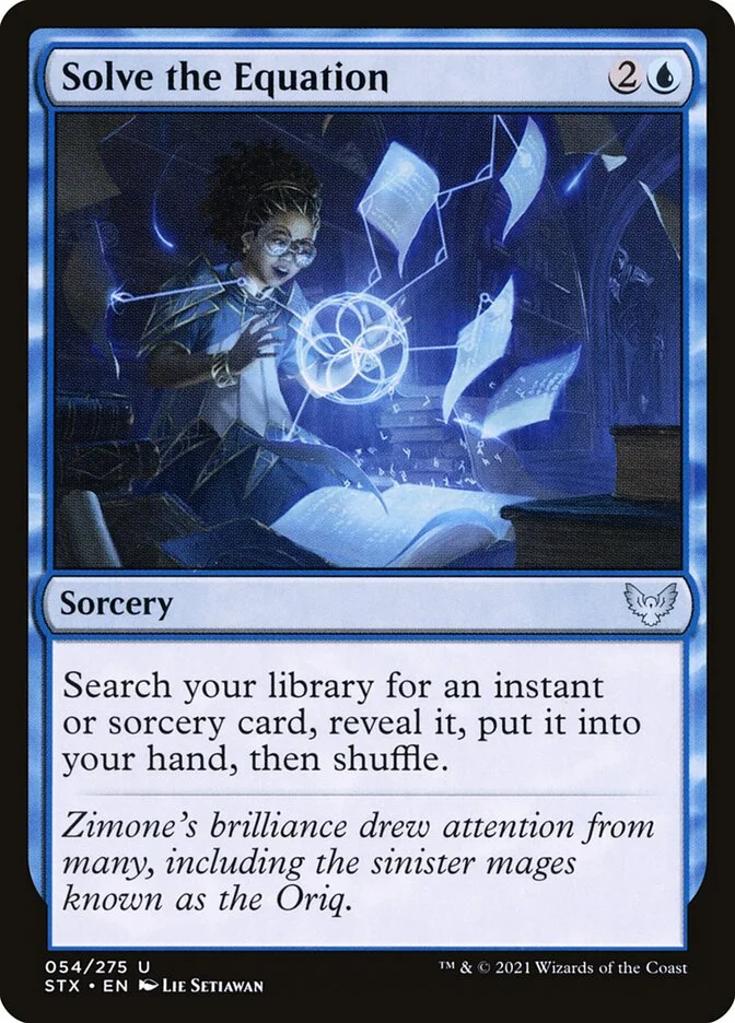 Solve the Equation (Strixhaven: School of Mages) - Magic: The Gathering in TCG Land