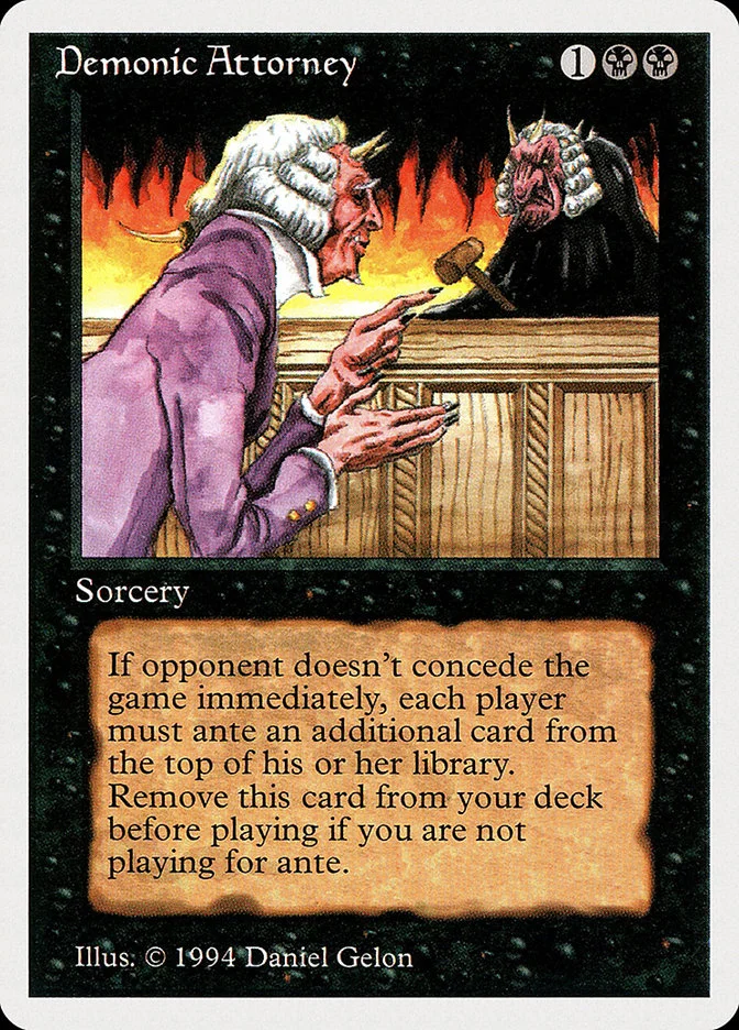 Demonic Attorney (Summer Magic / Edgar) - Magic: The Gathering in TCG Land