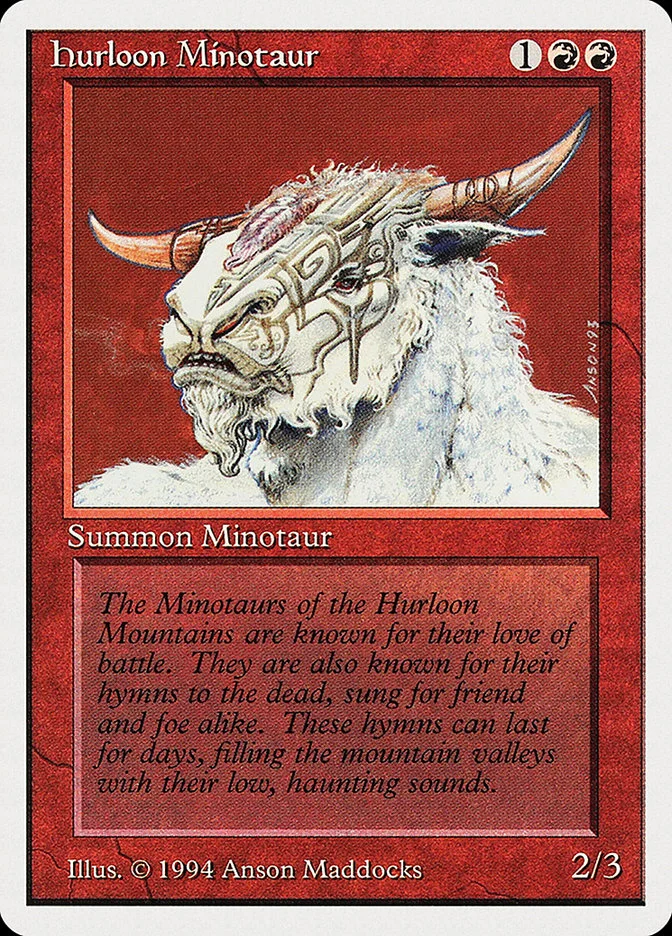 Hurloon Minotaur (Summer Magic / Edgar) - Magic: The Gathering in TCG Land