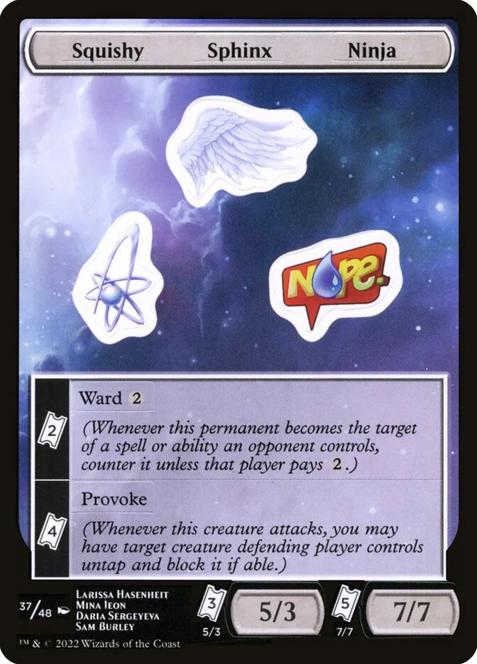 Squishy Sphinx Ninja (Unfinity Sticker Sheets) - Magic: The Gathering in TCG Land
