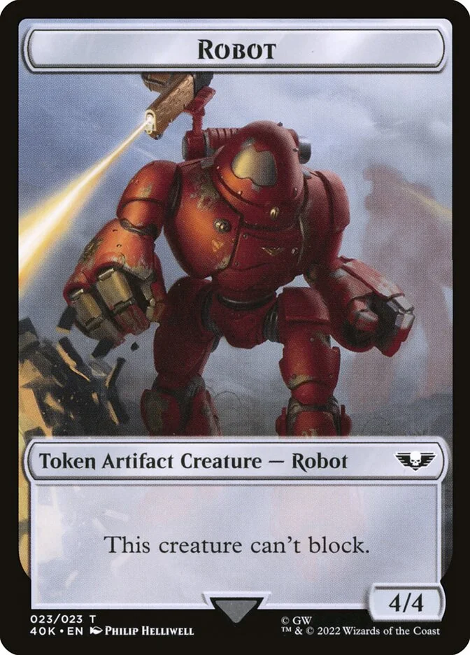 Robot (Warhammer 40,000 Tokens) - Magic: The Gathering in TCG Land