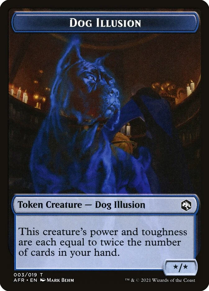 Dog Illusion (Adventures in the Forgotten Realms Tokens) - Magic: The Gathering in TCG Land