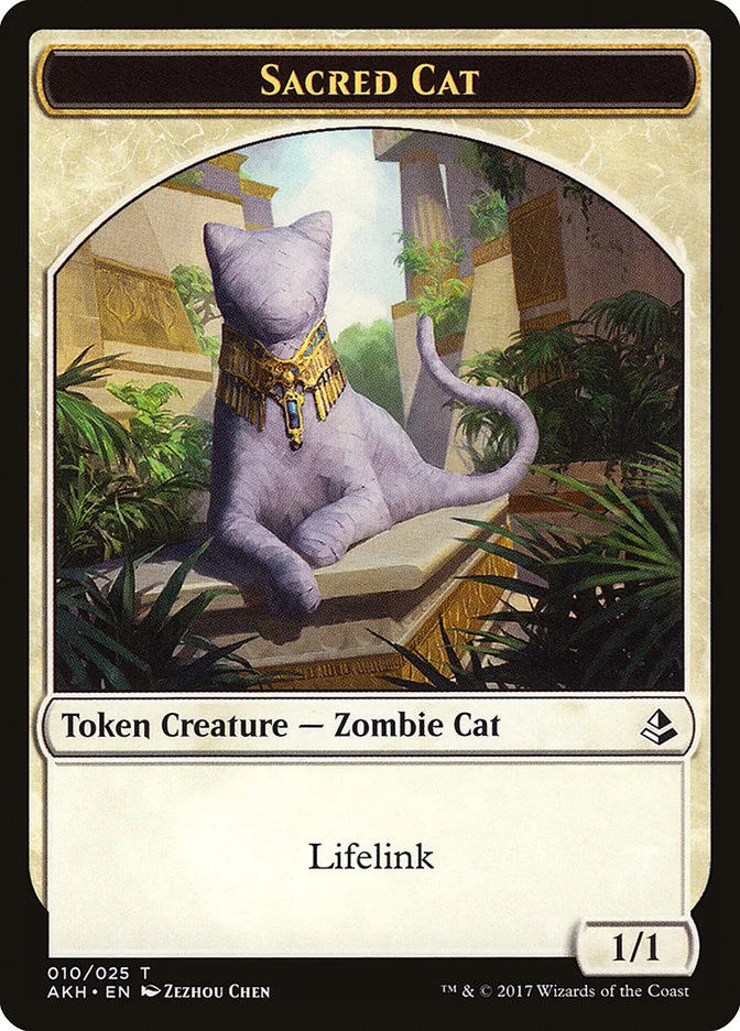 Sacred Cat (Amonkhet Tokens) - Magic: The Gathering in TCG Land México
