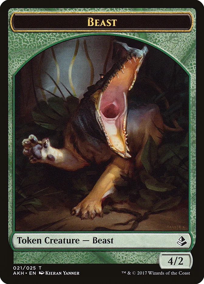 Beast (Amonkhet Tokens) - Magic: The Gathering in TCG Land México