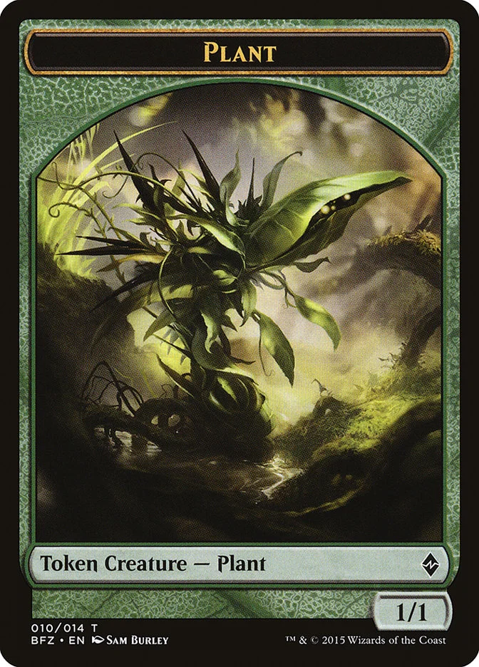 Plant (Battle for Zendikar Tokens) - Magic: The Gathering in TCG Land