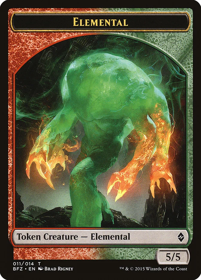 Elemental (Battle for Zendikar Tokens) - Magic: The Gathering in TCG Land México