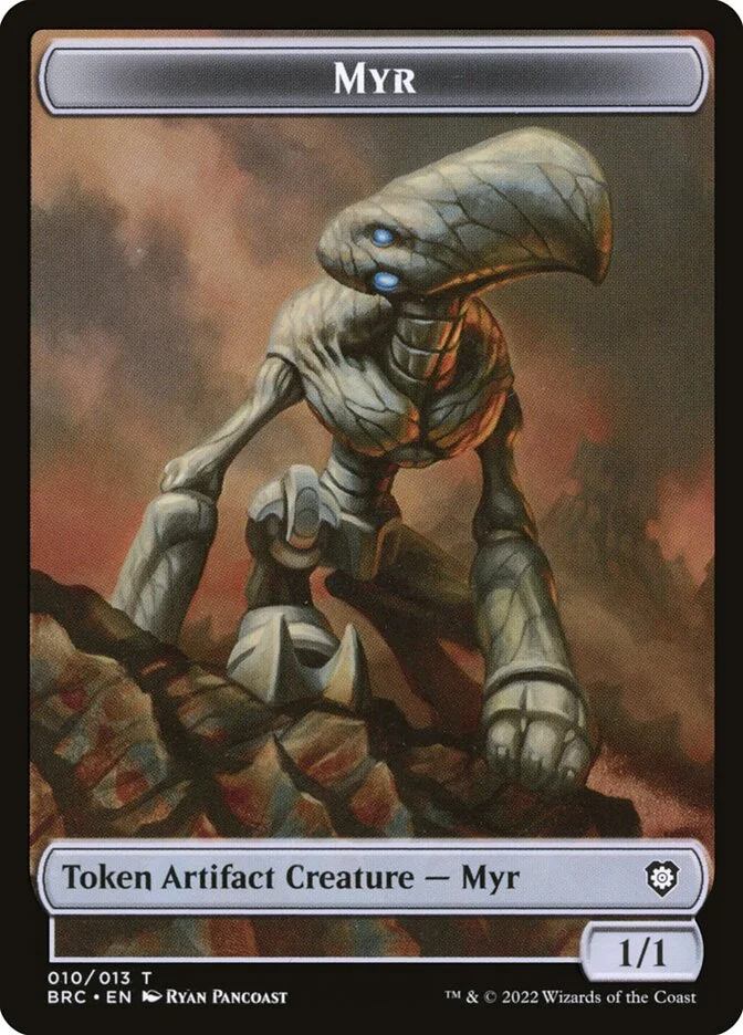 Myr (The Brothers' War Commander Tokens) - Magic: The Gathering in TCG Land