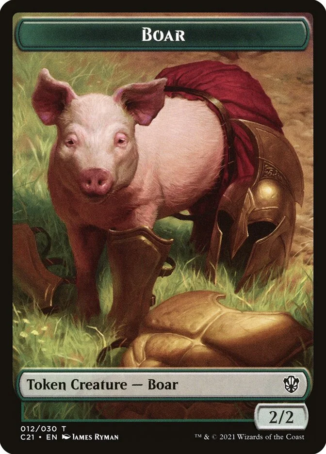 Boar (Commander 2021 Tokens) - Magic: The Gathering in TCG Land México