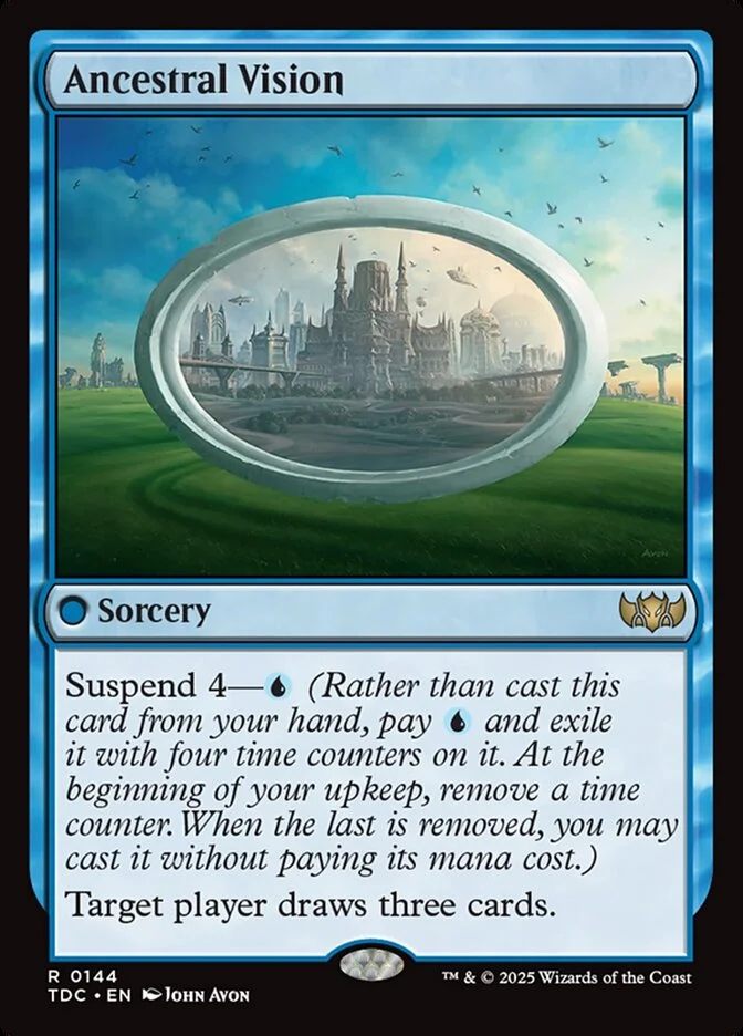 Ancestral Vision (Tarkir: Dragonstorm Commander) - Magic: The Gathering in TCG Land