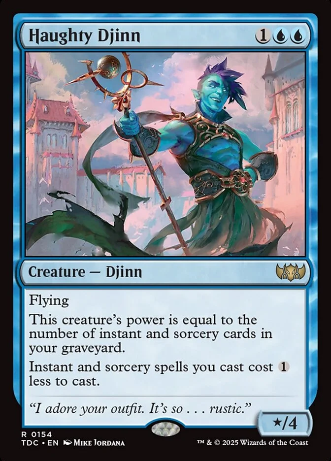 Haughty Djinn (Tarkir: Dragonstorm Commander) - Magic: The Gathering in TCG Land