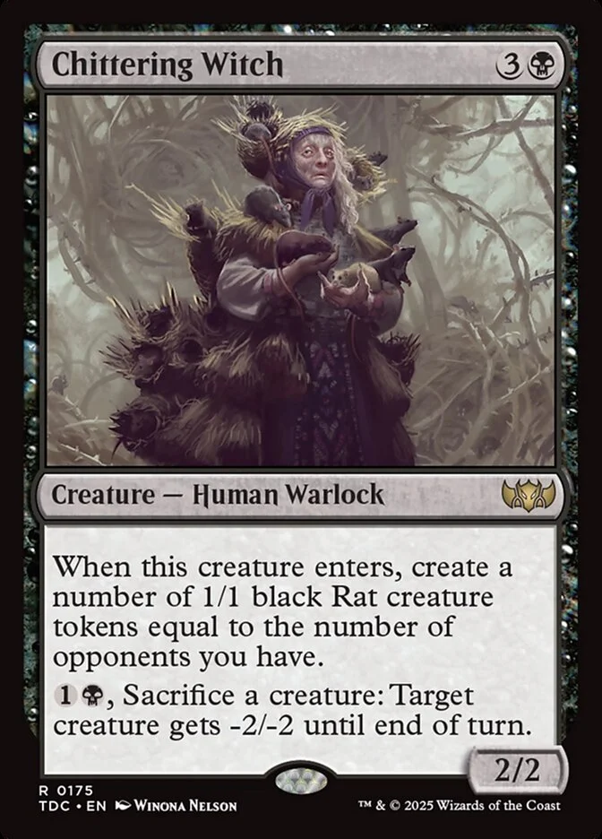 Chittering Witch (Tarkir: Dragonstorm Commander) - Magic: The Gathering in TCG Land