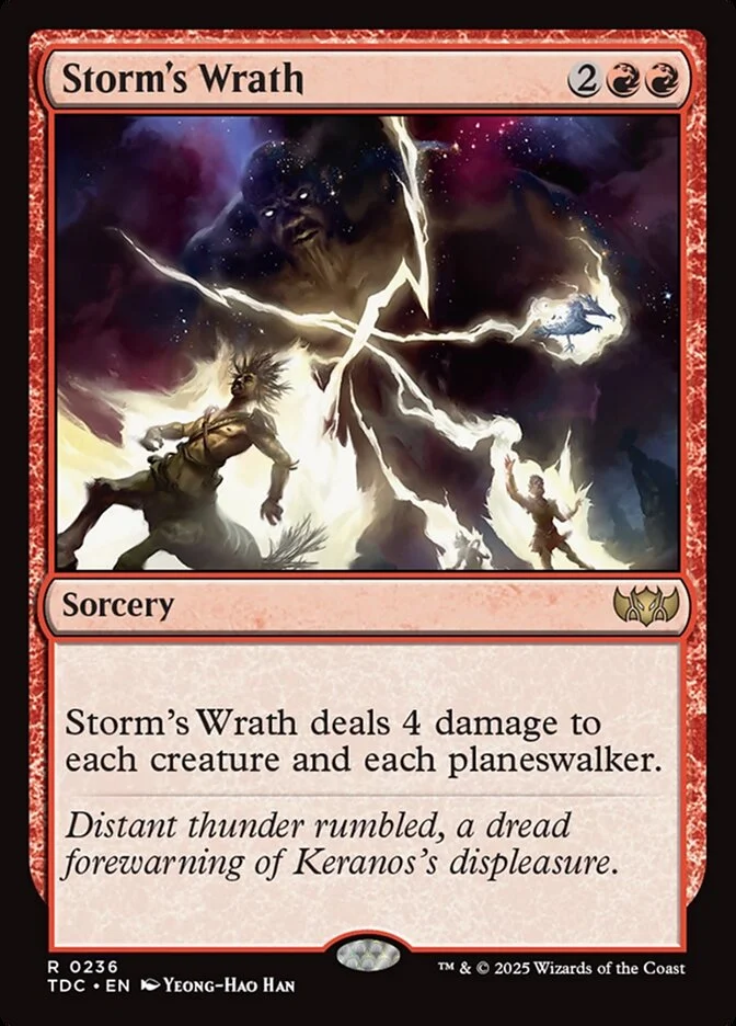 Storm's Wrath (Tarkir: Dragonstorm Commander) - Magic: The Gathering in TCG Land