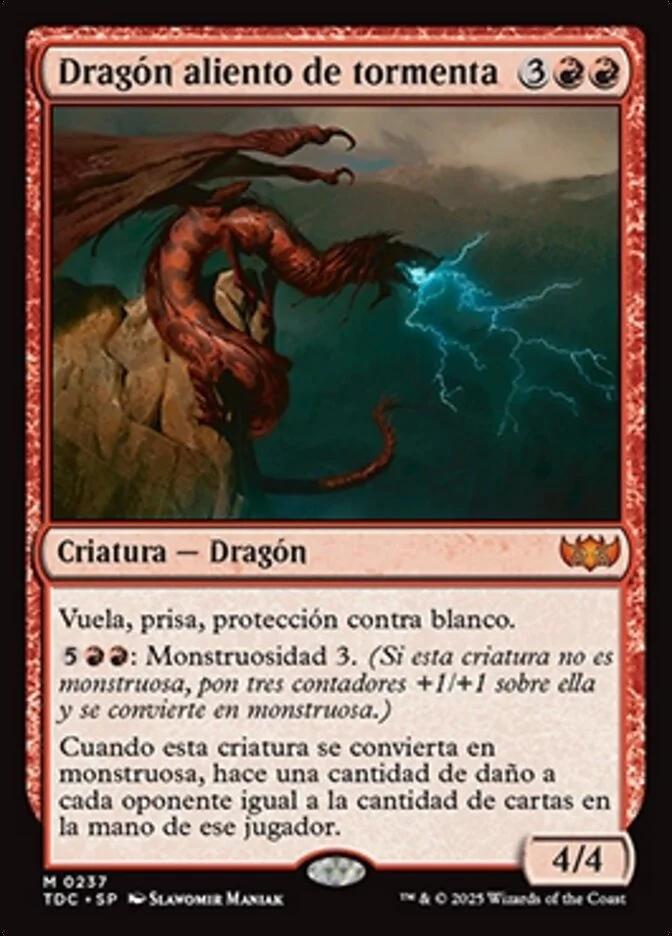 Dragón aliento de tormenta (Tarkir: Dragonstorm Commander) - Magic: The Gathering in TCG Land