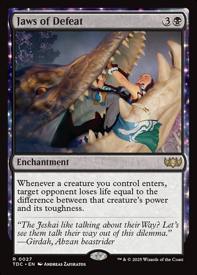 Jaws of Defeat (Tarkir: Dragonstorm Commander) - Magic: The Gathering in TCG Land México