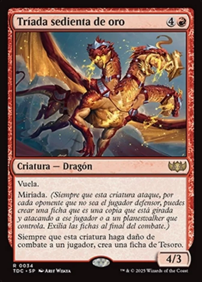 Tríada sedienta de oro (Tarkir: Dragonstorm Commander) - Magic: The Gathering in TCG Land México