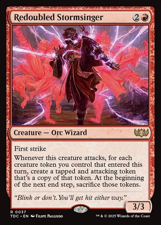 Redoubled Stormsinger (Tarkir: Dragonstorm Commander) - Magic: The Gathering in TCG Land