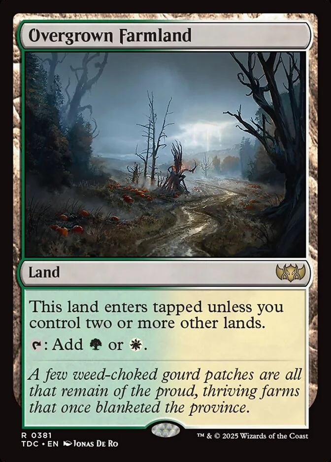 Overgrown Farmland (Tarkir: Dragonstorm Commander) - Magic: The Gathering in TCG Land