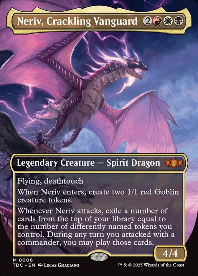 Neriv, Crackling Vanguard (Tarkir: Dragonstorm Commander) - Magic: The Gathering in TCG Land